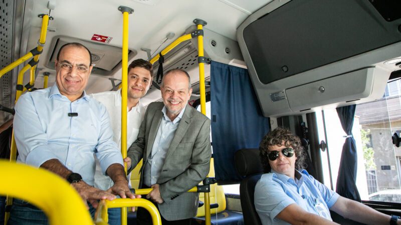 Primeiro ônibus elétrico no transporte público de São Caetano começa a circular