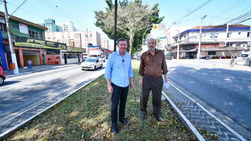 Prefeitura de São Bernardo do Campo no ABC Paulista dá início à obra de pavimentação da Avenida Caminho do Mar