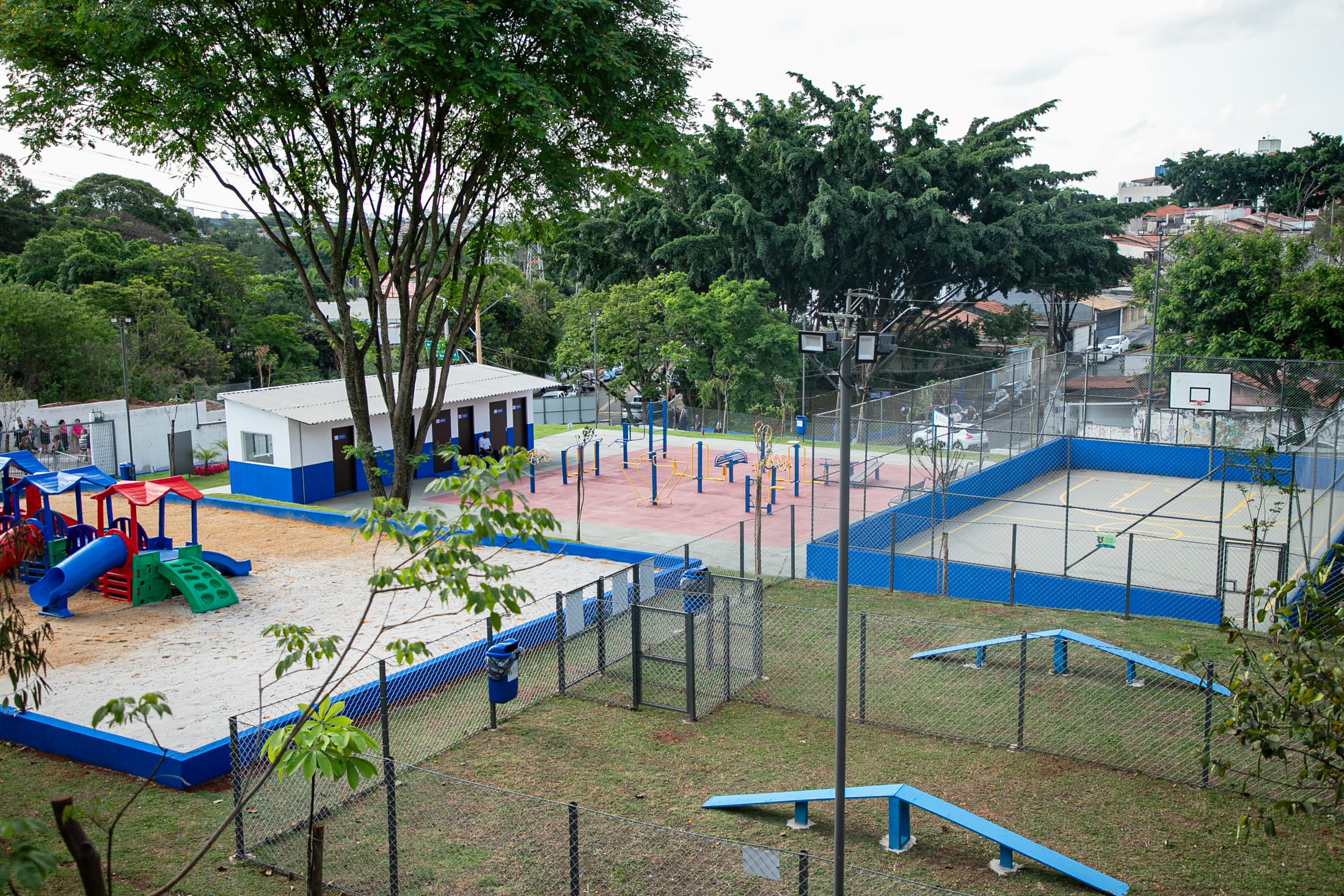 A prefeitura de São Caetano do Sul no ABC Paulista inaugura o Parque Municipal Maurílio Teixeira Martins