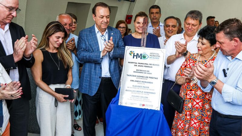 Em São Bernardo no ABC Paulista, Tarcísio de Freitas e Orlando Morando inauguram Hospital Municipal de Olhos