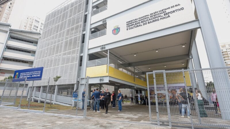 Foi inaugurado o CEEC (centro educacional, esportivo e cultural) do bairro mauá em São Caetano do Sul no ABC Paulista