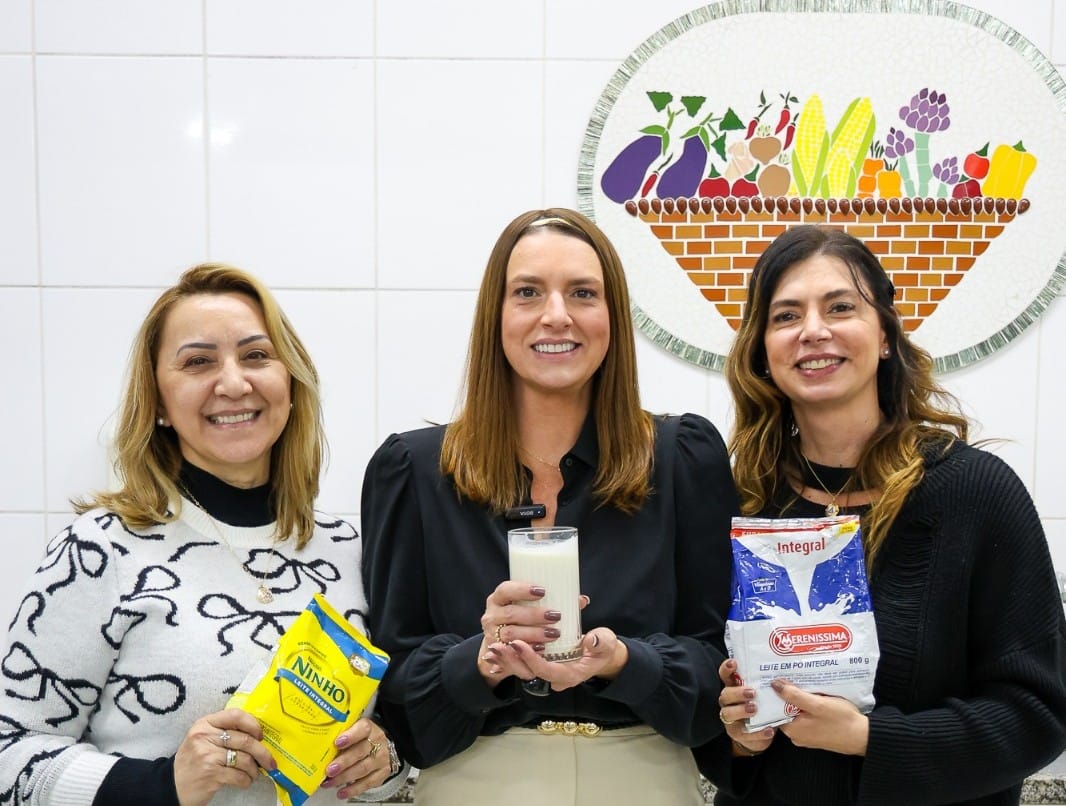 O Fundo Social de São Caetano do Sul no ABC Paulista lança Campanha de Doação de Leite em Pó nas escolas municipais