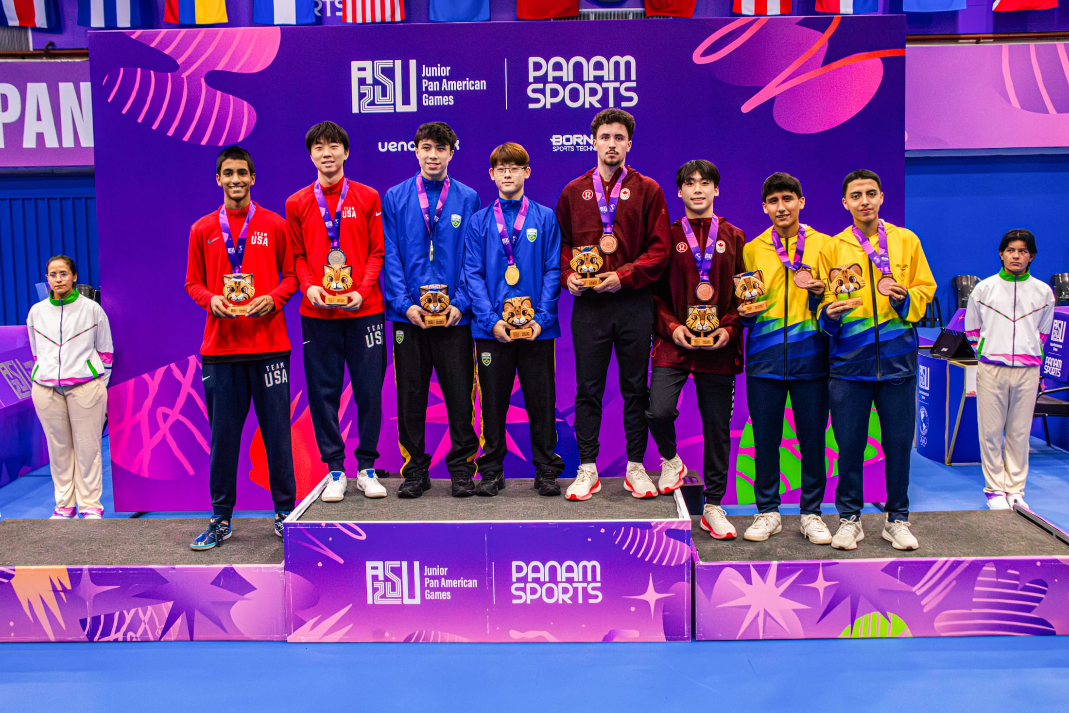 Mesatenistas de São Caetano do Sul no ABC Paulista conquistam medalhas no Pan-Americano Júnior de Assunção no Paraguai