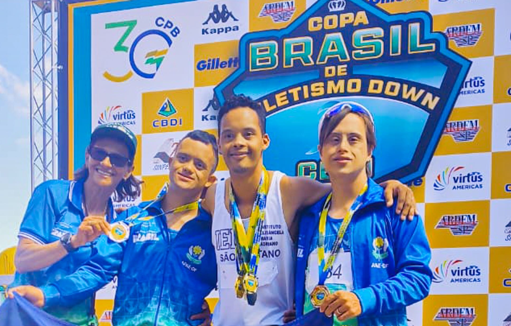 Paratleta de São Caetano do Sul no ABC Paulista conquista quatro ouros na Copa Brasil de Atletismo Down