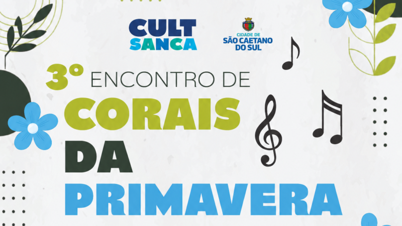 A prefeitura de São Caetano do Sul no ABC Paulista promove Encontro de Corais da Primavera